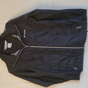Columbia black rain jacket small